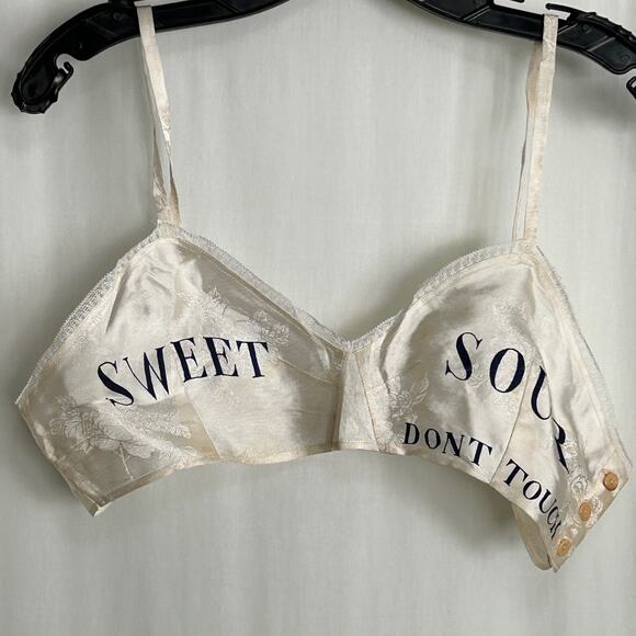 Vintage RARE 1940's WWII Souvenir Novelty Bra 